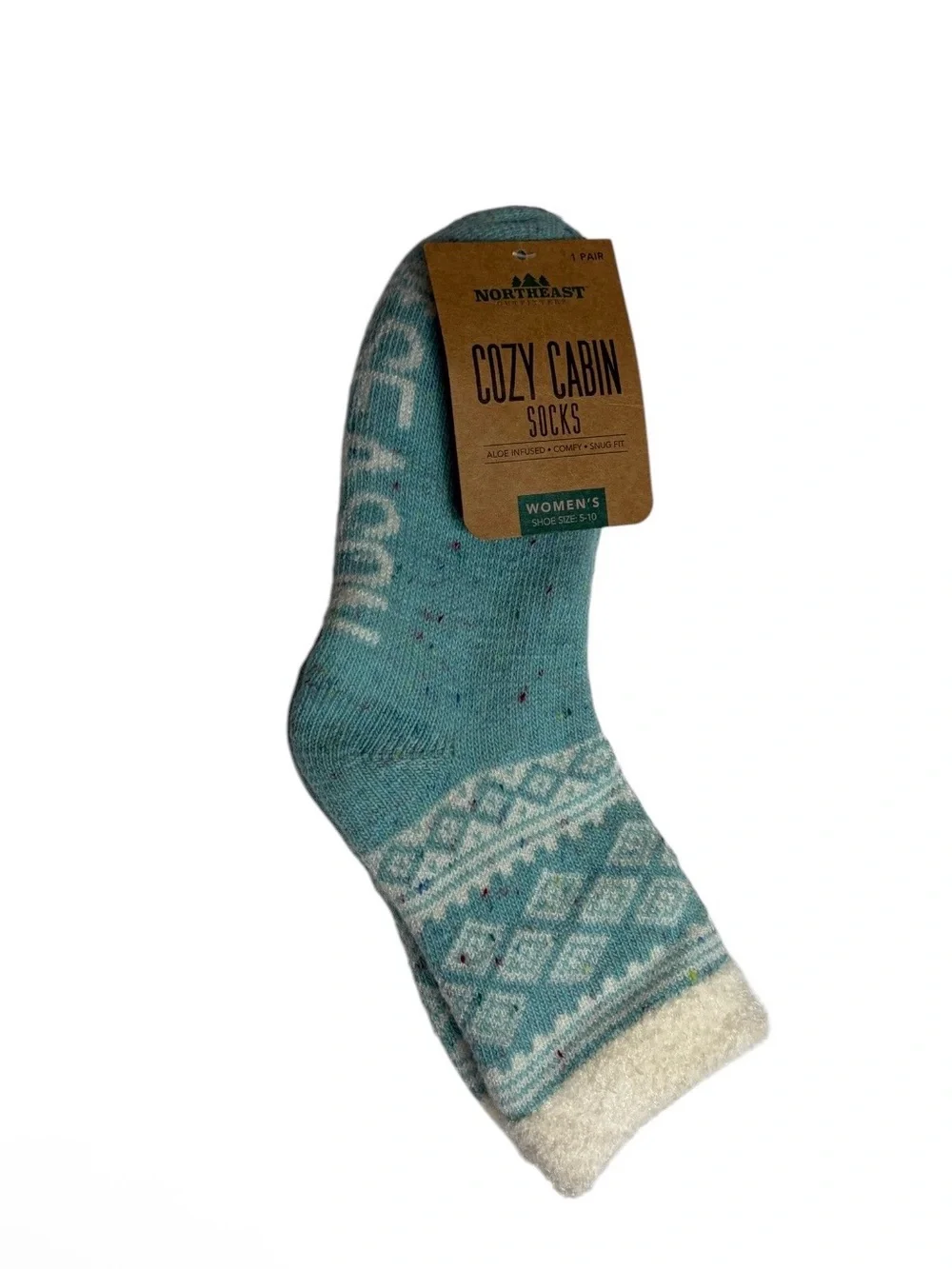 NWT Cozy cabin socks aloe infused comfy snug fit socks size 5-10